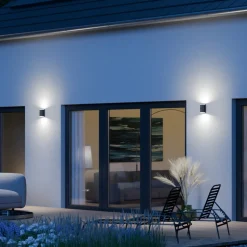 STEINEL Buitenwandlamp L940 SC, antraciet, sensor, 2-lamps