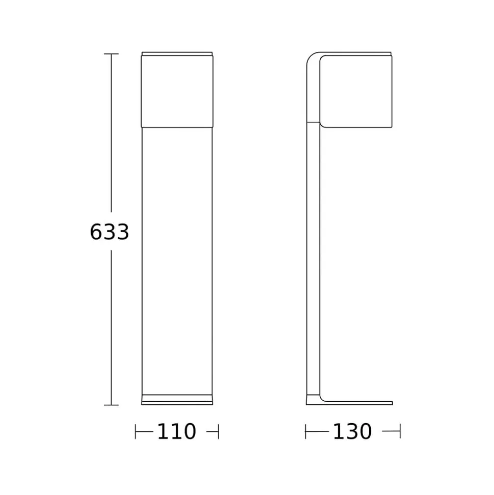 STEINEL GL 80 C LED tuinpadverlichting, Bluetooth smart, antraciet
