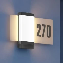 STEINEL huisnummer lamp L 270 Digi SC, antraciet