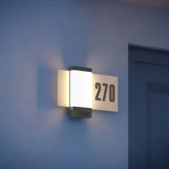 STEINEL huisnummer lamp L 270 Digi SC, antraciet