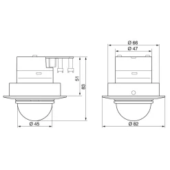 STEINEL infrarood-inbouwsensor IS D360, wit