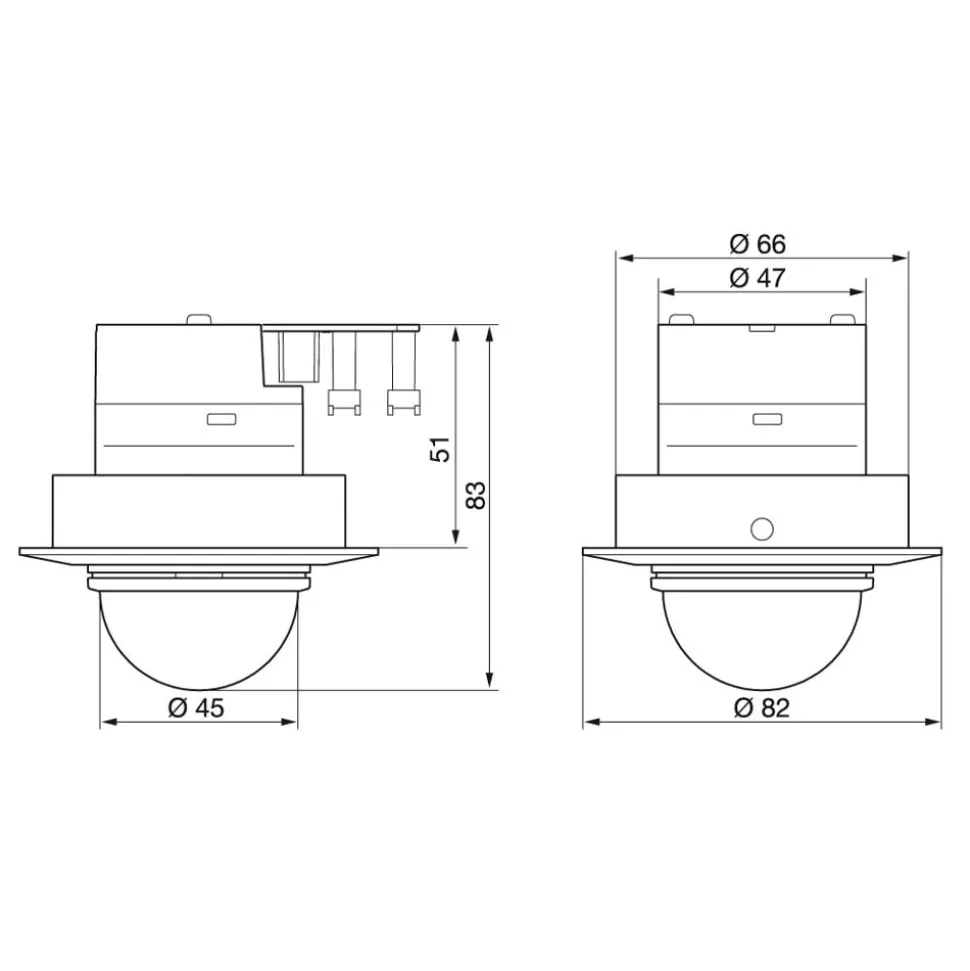 STEINEL infrarood-inbouwsensor IS D360, wit
