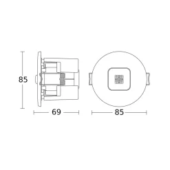 STEINEL IR Micro Office aanwezigheidsmelder inbouw