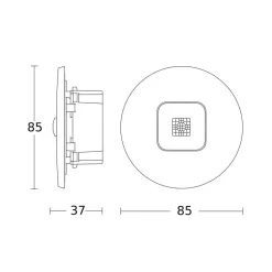 STEINEL IR Micro Office aanwezigheid inbouw wit