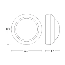 STEINEL IS 360-3 bewegingsmelder in wit