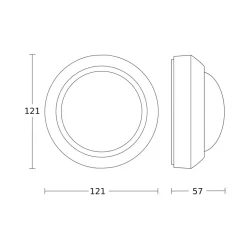 STEINEL IS 360-3 bewegingsmelder in zwart