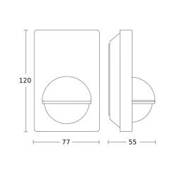 STEINEL IS 180-2 bewegingsmelder antraciet