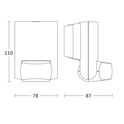 STEINEL IS 130-2 bewegingsmelder antraciet