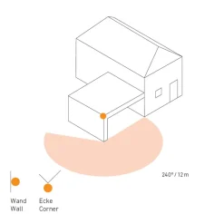 STEINEL IS 240 DUO bewegingsmelder zwart