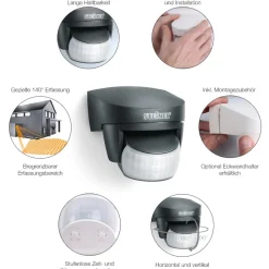 STEINEL IS 140-2 infraroodsensor zwart