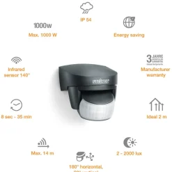 STEINEL IS 140-2 infraroodsensor zwart