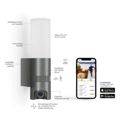 STEINEL L 620 Cam SC LED buitenwandlamp antraciet