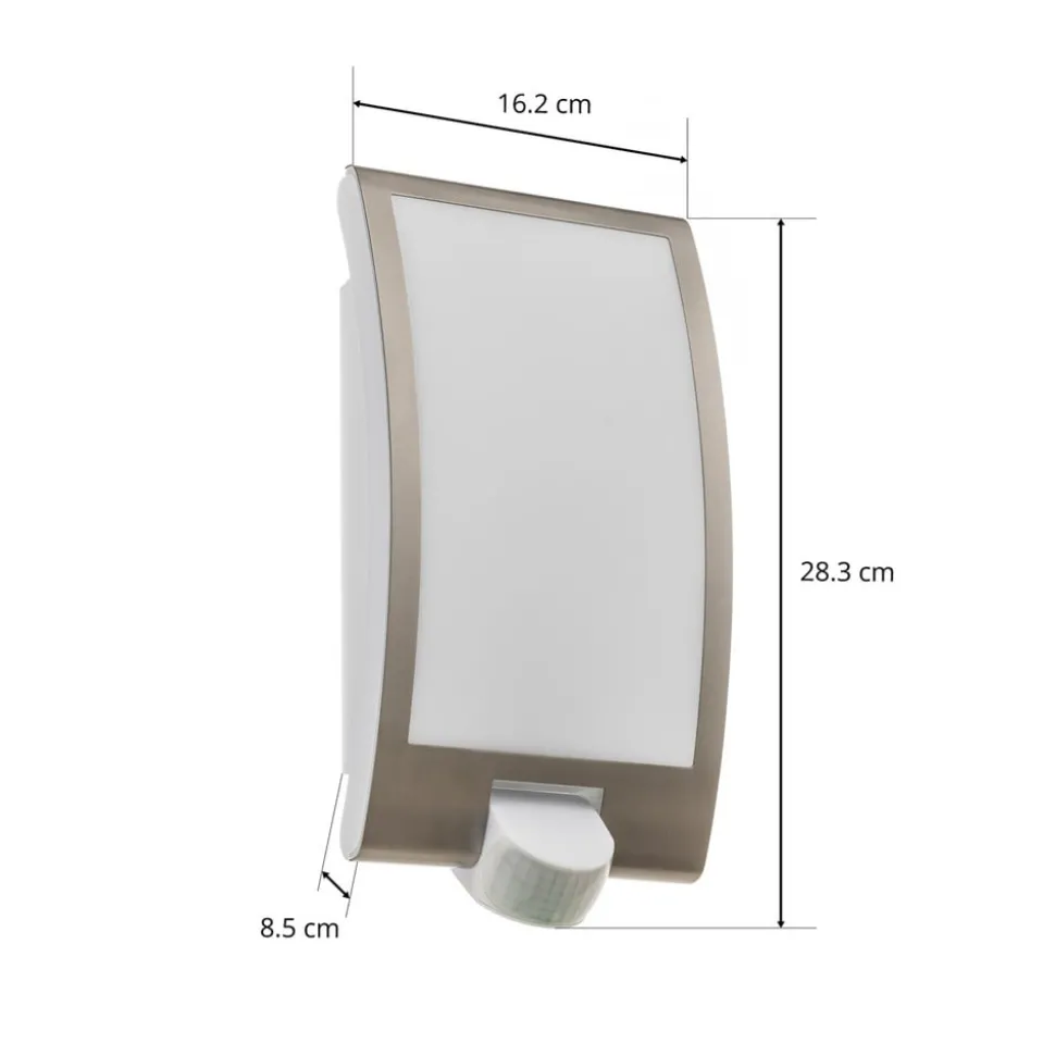 STEINEL L 22 S Buitenwandlamp met sensor roestvrij staal