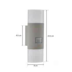 STEINEL L 910 S LED sensor buitenwandlamp zilver