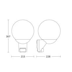 STEINEL L 585 S sensor-buitenwandlamp antraciet
