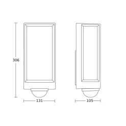 STEINEL L42 SC LED buiten wandlamp sensor antraciet