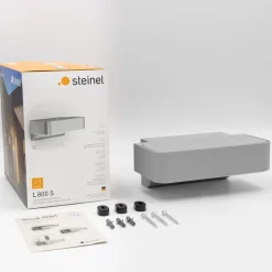 STEINEL LED-buitenwandlamp L 800 SC, sensor, zilver