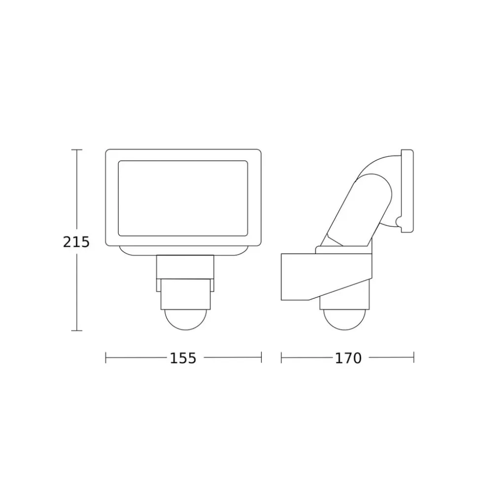 STEINEL LS 150 S buitenwandspot sensor wit