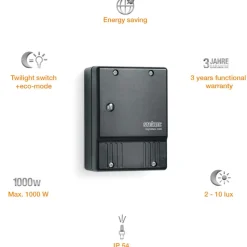 STEINEL Nightmatic 2000 dimschakelaar zwart