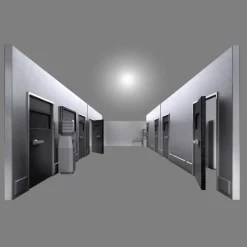 STEINEL RS Pro LED vlakke plafondlamp, 27cm 4000 K