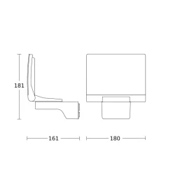 STEINEL XLED Home 2 buitenspot in grafiet