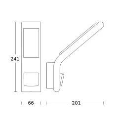 STEINEL XLED Slim S buitenwandlamp antraciet