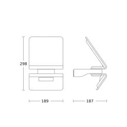 STEINEL XSolar L-S solar LED buitenwandlamp wit