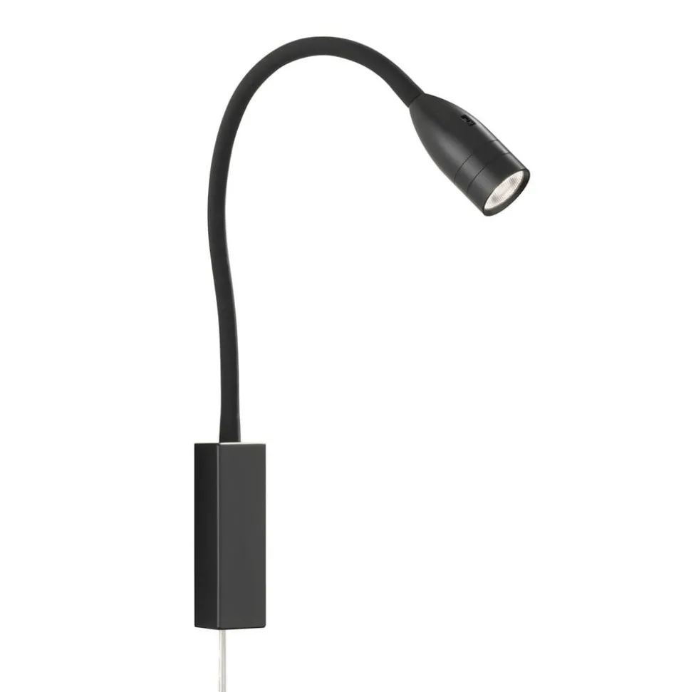Sten LED wandlamp met gebarenbediening, zwart