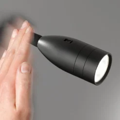 Sten LED wandlamp met gebarenbediening, zwart