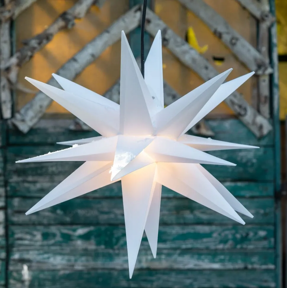 Ster Ganesha 28-puntig voor buiten in het wit