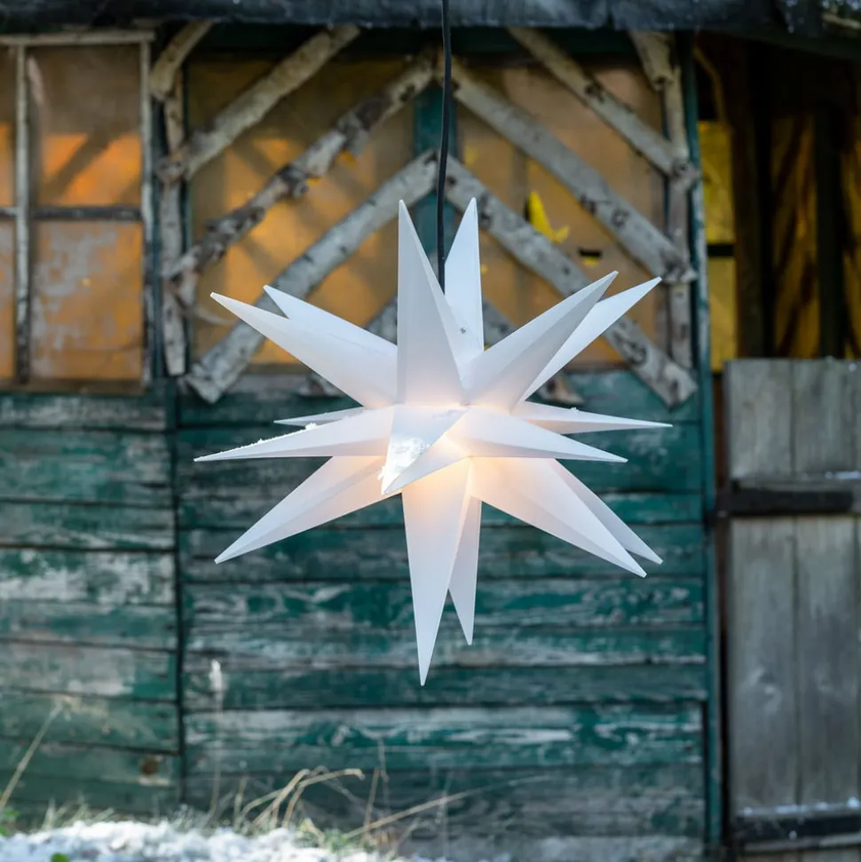 Ster Ganesha 28-puntig voor buiten in het wit