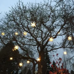 Ster Ganesha 28-puntig voor buiten in het wit