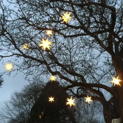 Ster Ganesha 28-puntig voor buiten in het wit