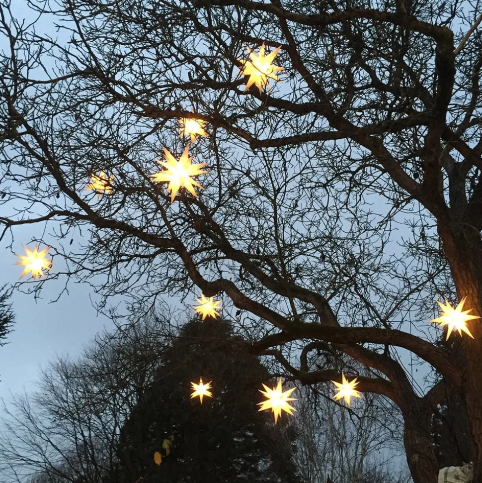 Ster Ganesha 28-puntig voor buiten in het wit