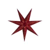 Sterntaler fluweel papieren ster, Ø 75 cm rood