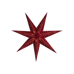 Sterntaler fluweel papieren ster, Ø 75 cm rood