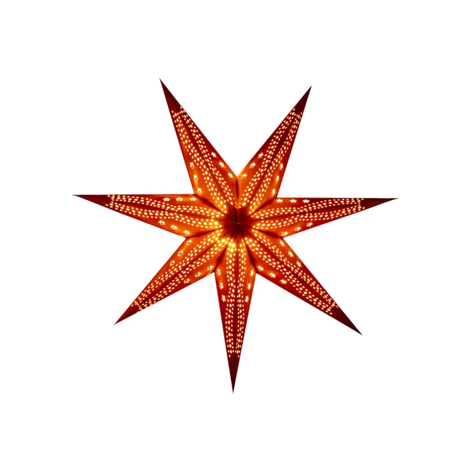 Sterntaler fluwelen papieren ster, Ø 75 cm oranje