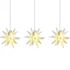 STERNTALER lichtketting ster, wit Ø 12 cm 18-tandig 3-lamps