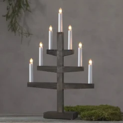 Stijlvolle kaarsluchter Trapp van hout