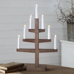 Stijlvolle kaarsluchter Trapp van hout