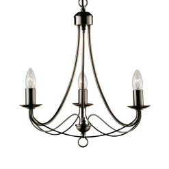 Stijlvolle kroonluchter MAYPOLE, 3-lichts