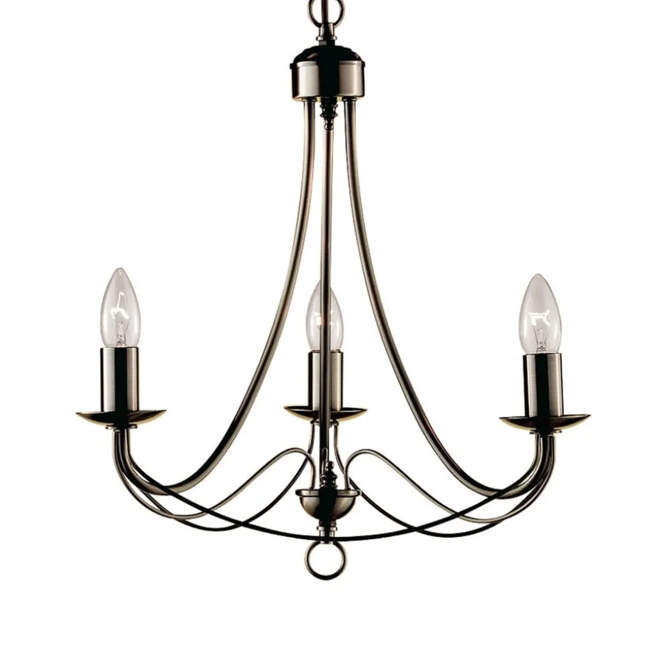 Stijlvolle kroonluchter MAYPOLE, 3-lichts