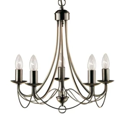 Stijlvolle kroonluchter MAYPOLE, 5-lichts