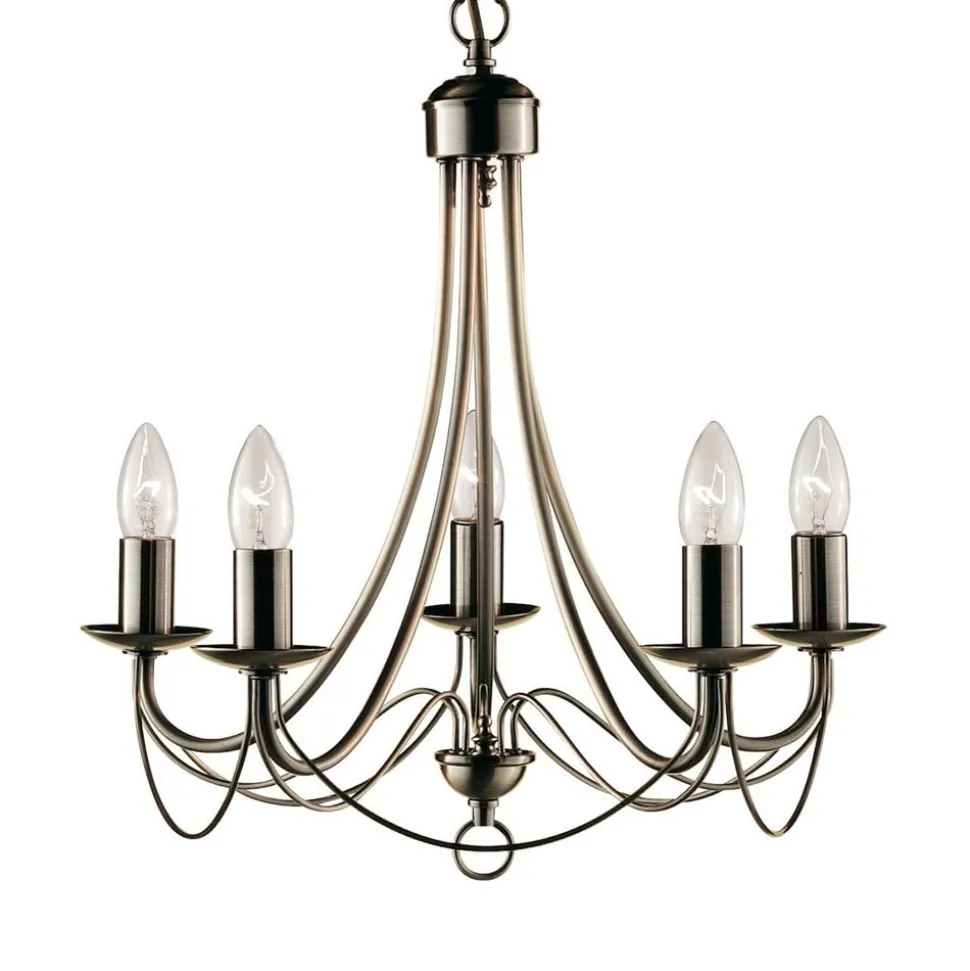 Stijlvolle kroonluchter MAYPOLE, 5-lichts