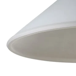 Stijlvolle opaalglas-hanglamp LOISA - nikkel