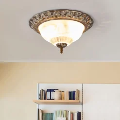 Stijlvolle plafondlamp TERESA met sierrand