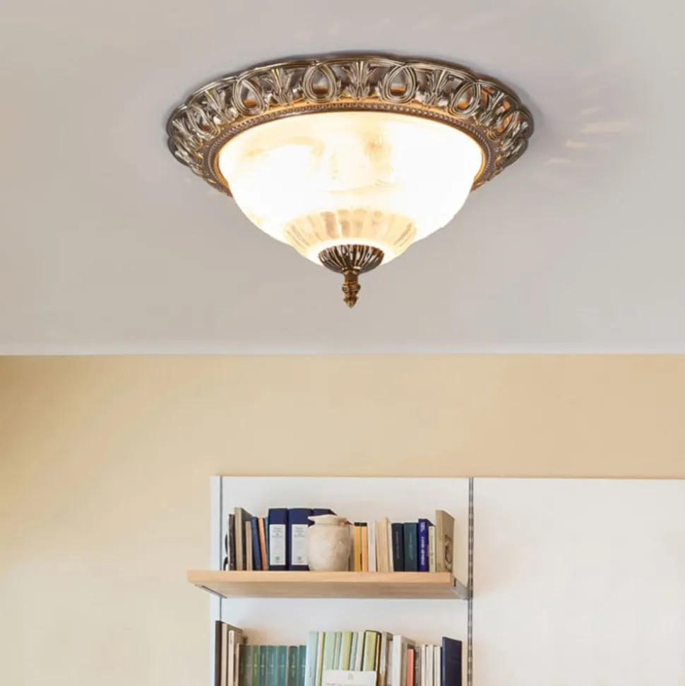 Stijlvolle plafondlamp TERESA met sierrand