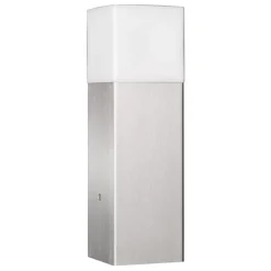 Stijlvolle sokkellamp Linus van roestvrij staal