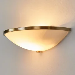 Stijlvolle wandlamp TALYA in oud-messingdecor