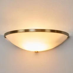 Stijlvolle wandlamp TALYA in oud-messingdecor